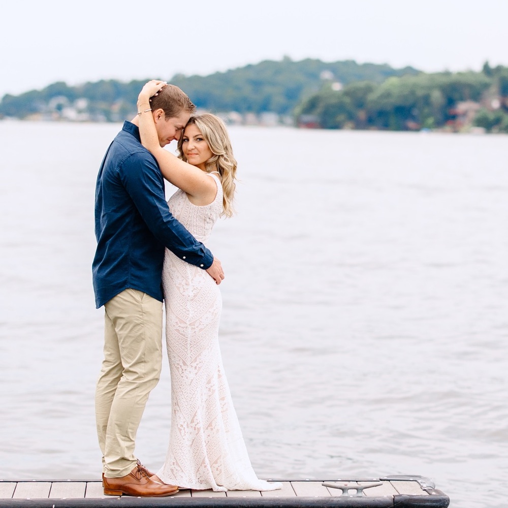 Lulus Lace Maxi Bridal Dress - Picture 6 of 8